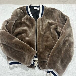 Zara Brown Bomber Jacket